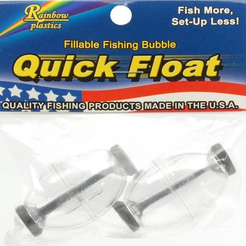 Double X Tackle RQF-35-2C 2PK Poly Bag Quick Float Medium One Size, Clear