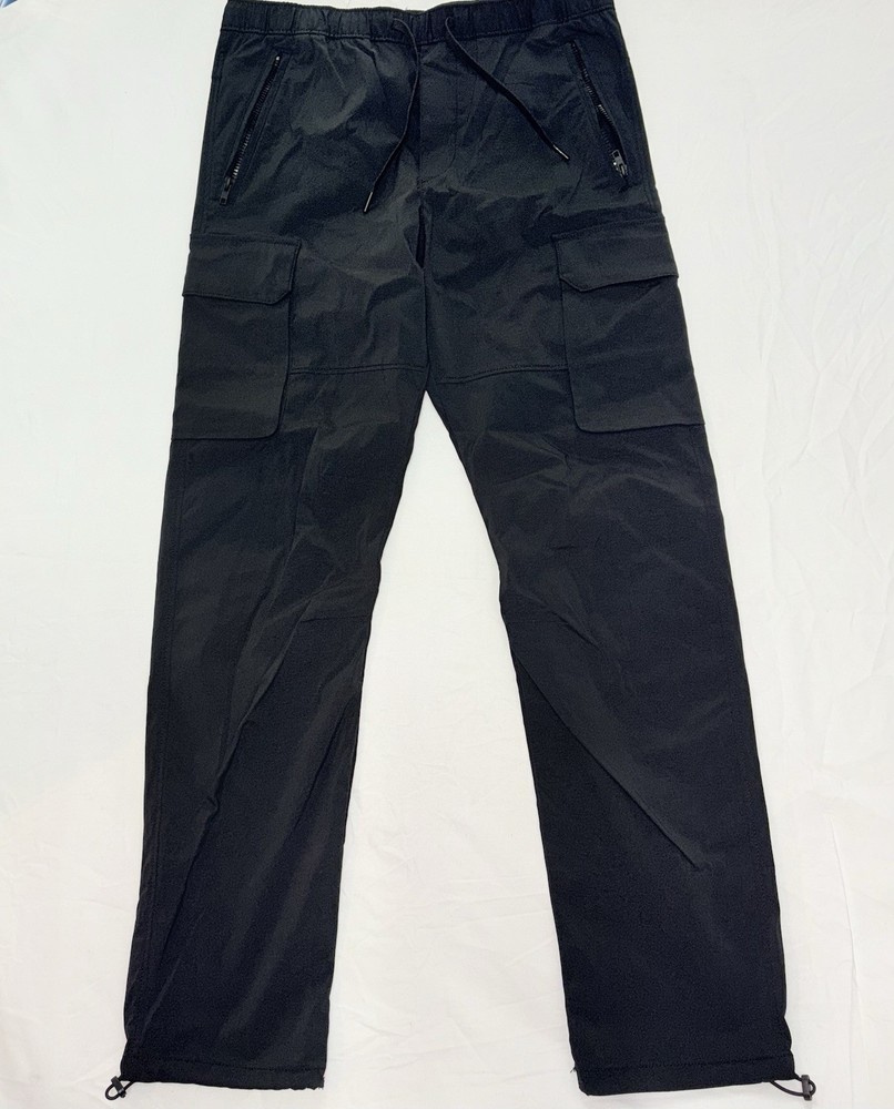 H&M Black Regular Fit  Cargo With Adjustable Ankle String Size Medium