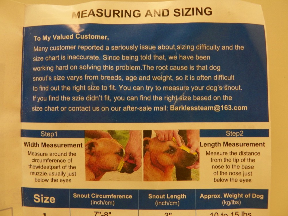 Barkless Silicone basket Dog Muzzle size 4