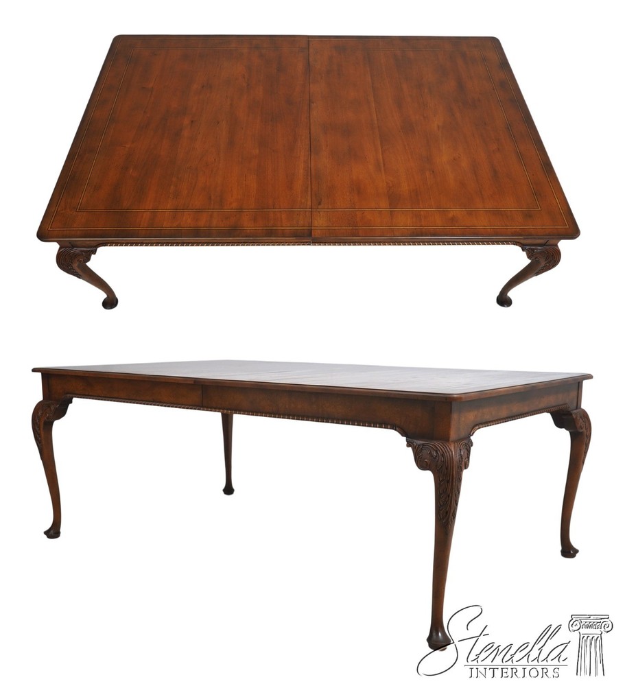 L72165: BAKER Walnut Stately Homes Dining Table
