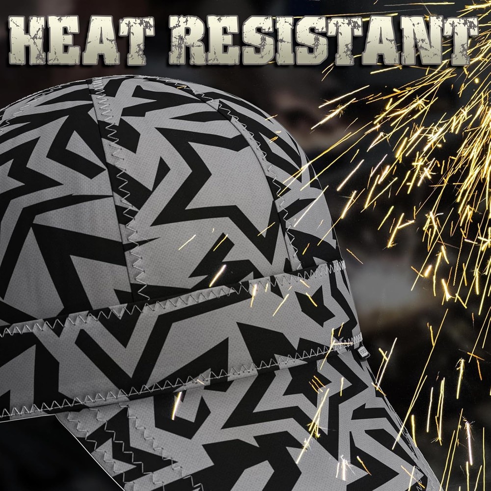 Stellar Welding Cap 7-3/8", Heat-Resistant Reversible Durable Protective