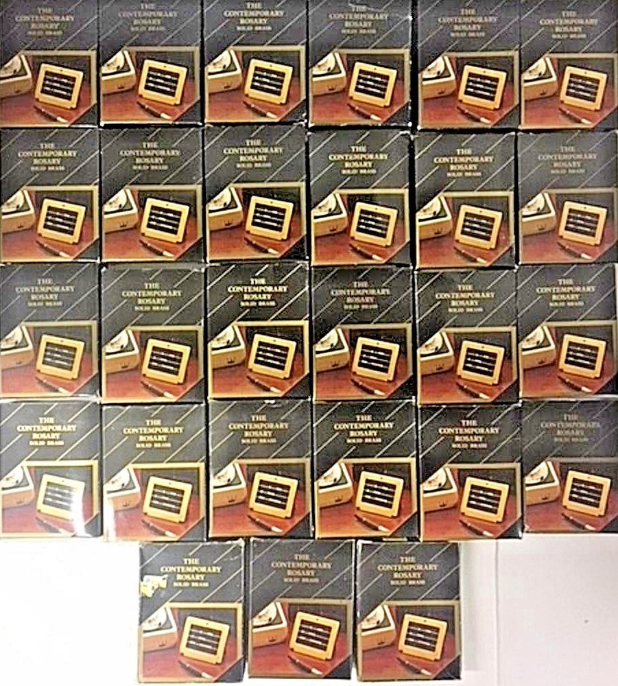 NIB~The Contemporary Rosary Solid Brass~NEW