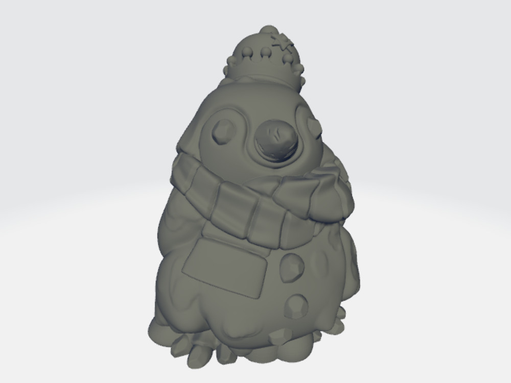 Capsule Chibi - Penguin Snowman