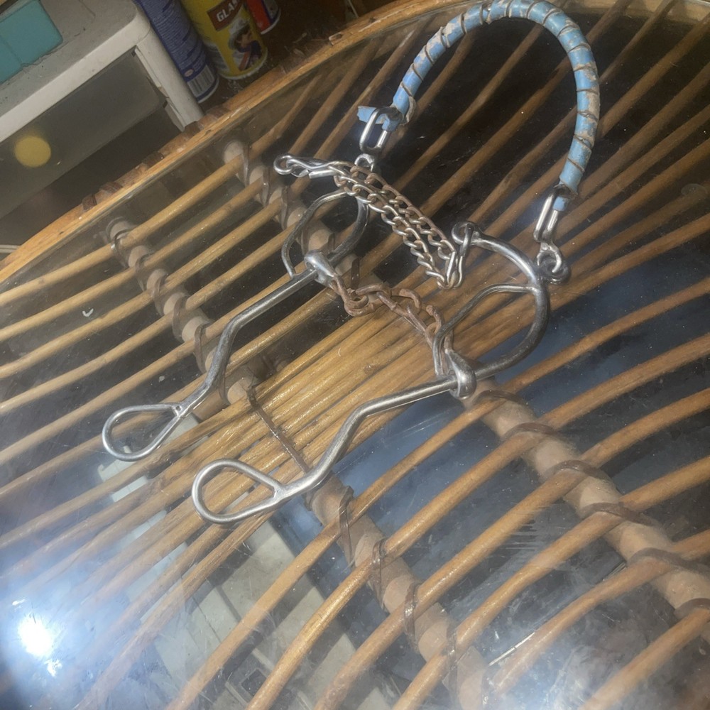Combo Hackamore With Twisted Wire And Rope Nose