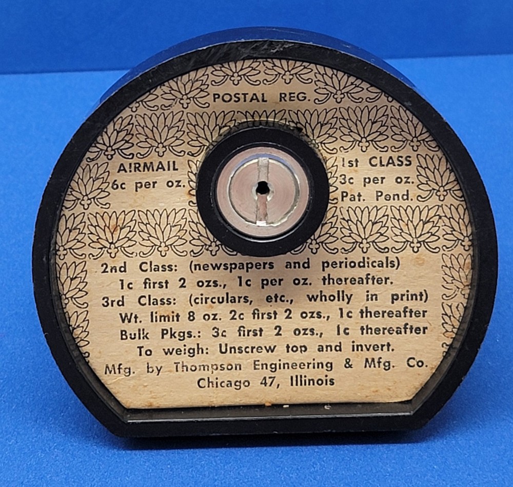 Atomic Postage Scale Thompson Engineering & Manufacturing VTG Chicago Illinois
