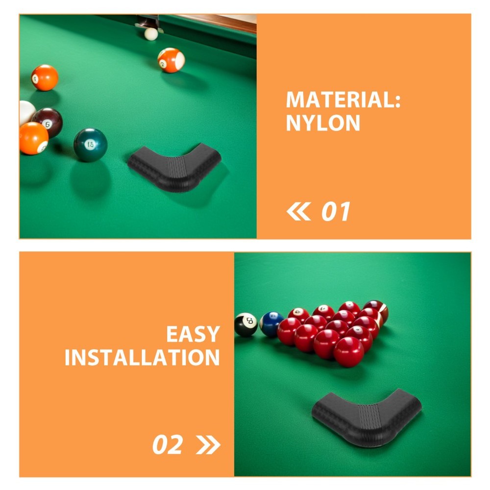 6pcs Pool Table Corner Guard - Billiard Table Accessories Edge Covers Bumper