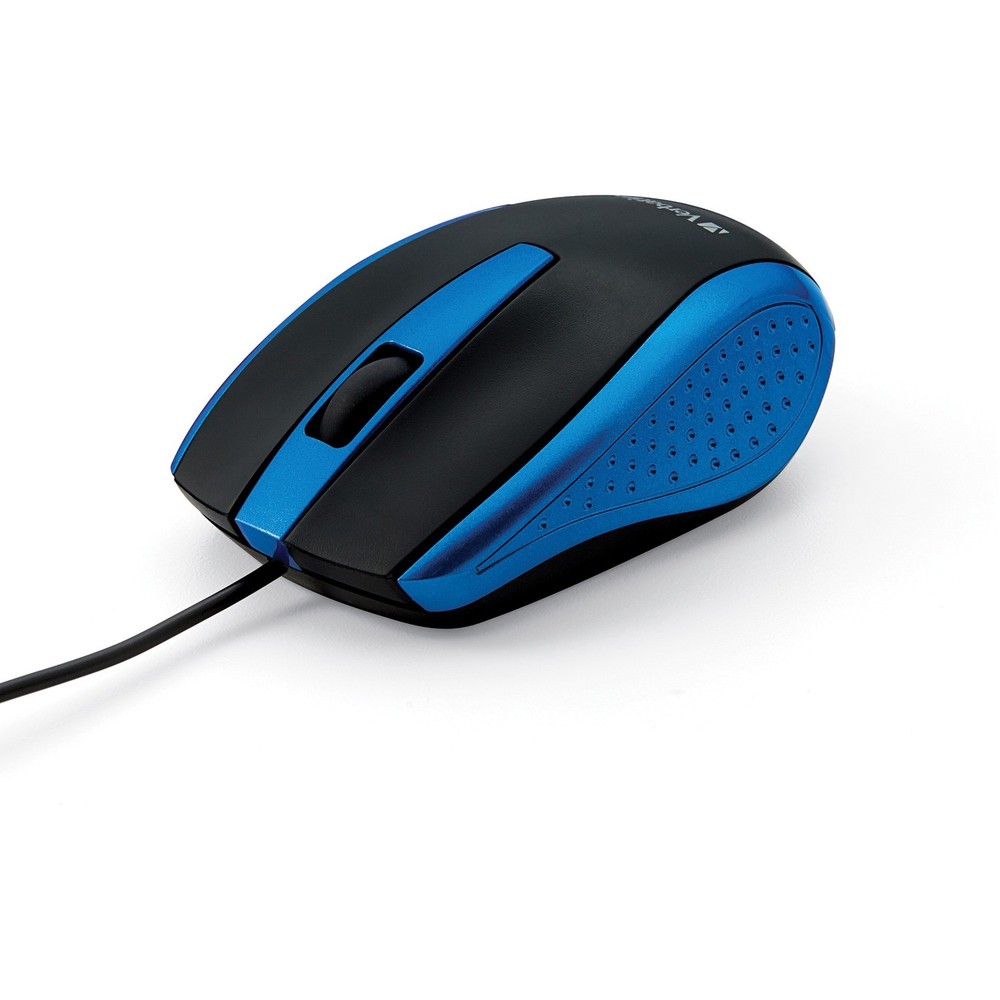 Verbatim Corded Notebook Optical Mouse - Blue (99743)