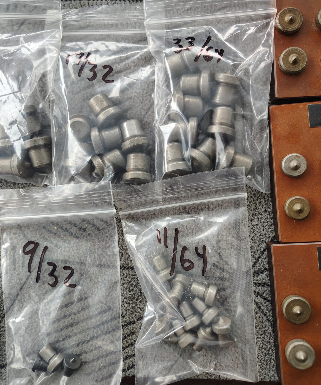 🗽VINTAGE MACHINIST/ TOOLMAKER TRANSFER PINS LARGE SET OF 24 SIZES