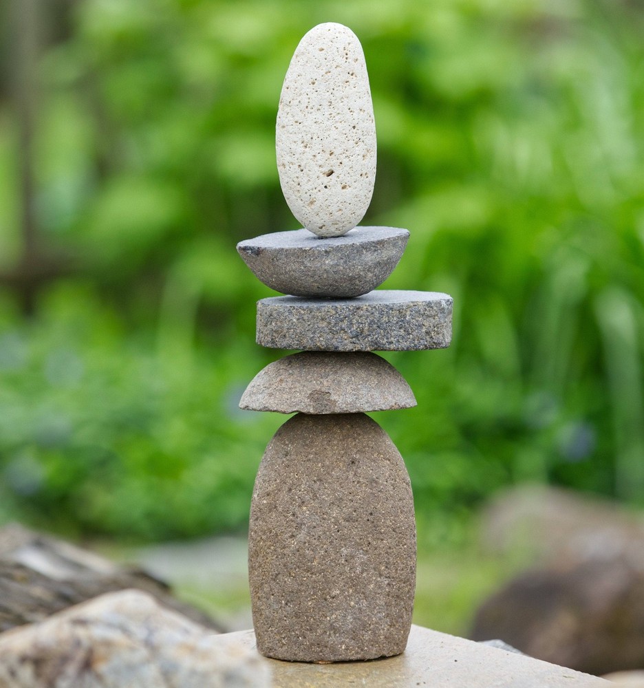 5 Stone - 15” Stylized Stone Cairn