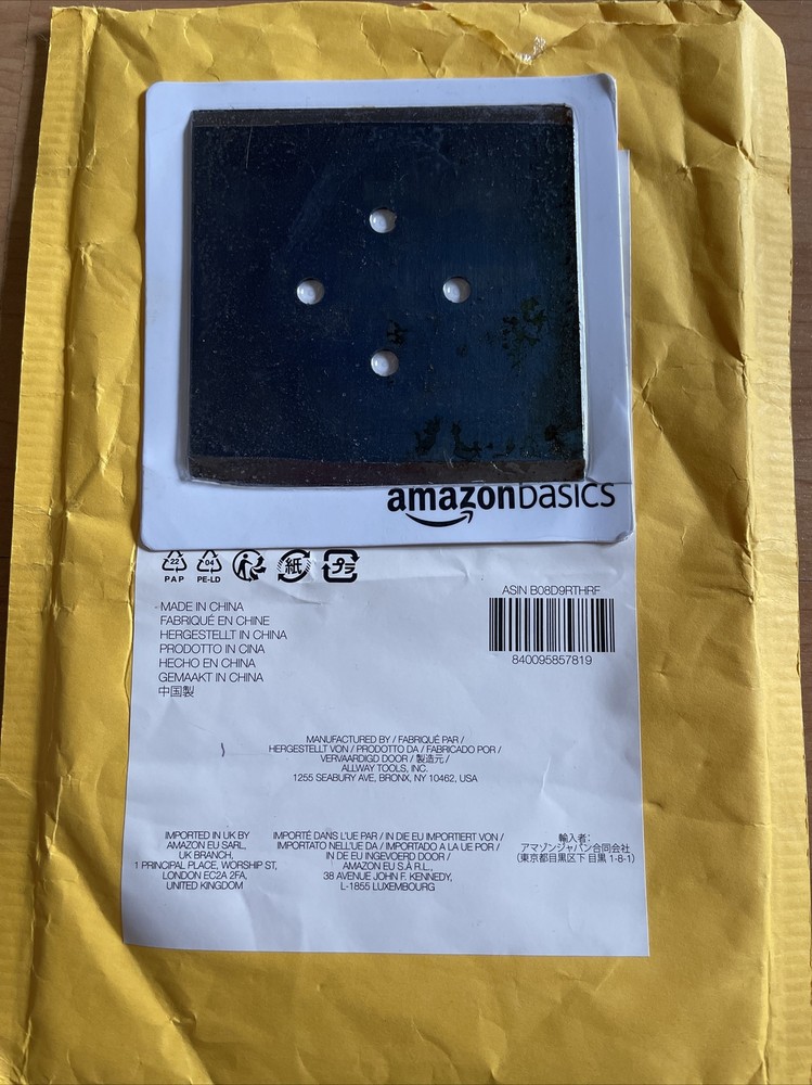 Amazon Basics 4" Double Edge Floor Scraper Blade (Square) - New