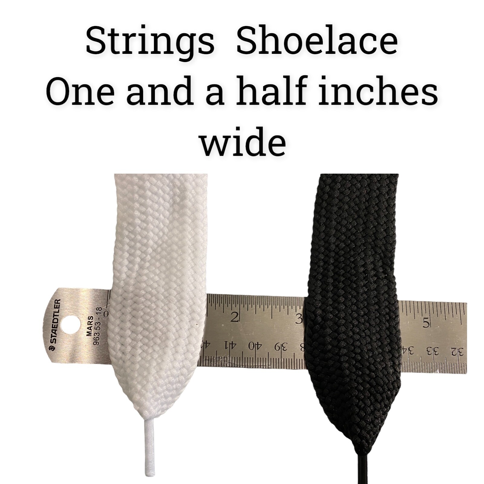 EXTRA WIDE Shoe Laces Strings Super Wide 3/4" 1" & 1 1/2" 45" 54" 72 Long.