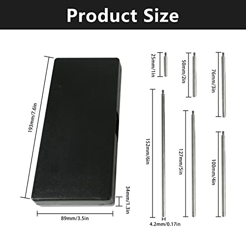 Dial Indicator Extension Stem Rod,6 Pieces Dial Digital Indicator Extension