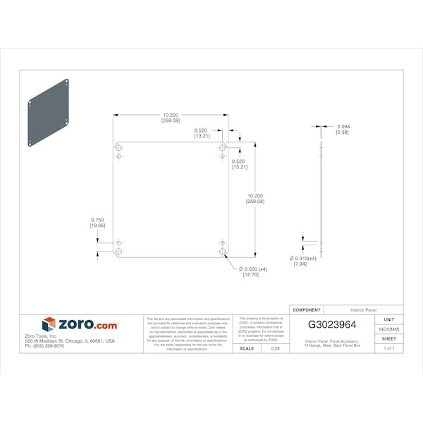 Wiegmann Np1212c Interior Panel, 14 Gangs, Steel, Back Panel Box Type