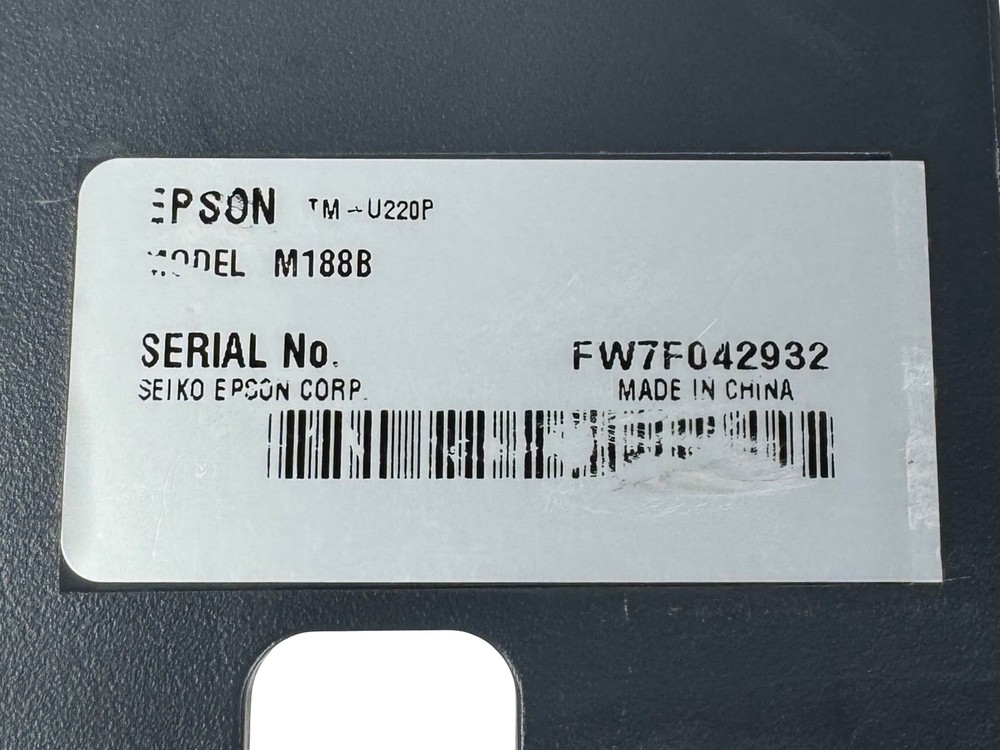 Micros Epson TM-U220P M188B Dot Matrix POS Receipt Kitchen Printer LAN Ethernet