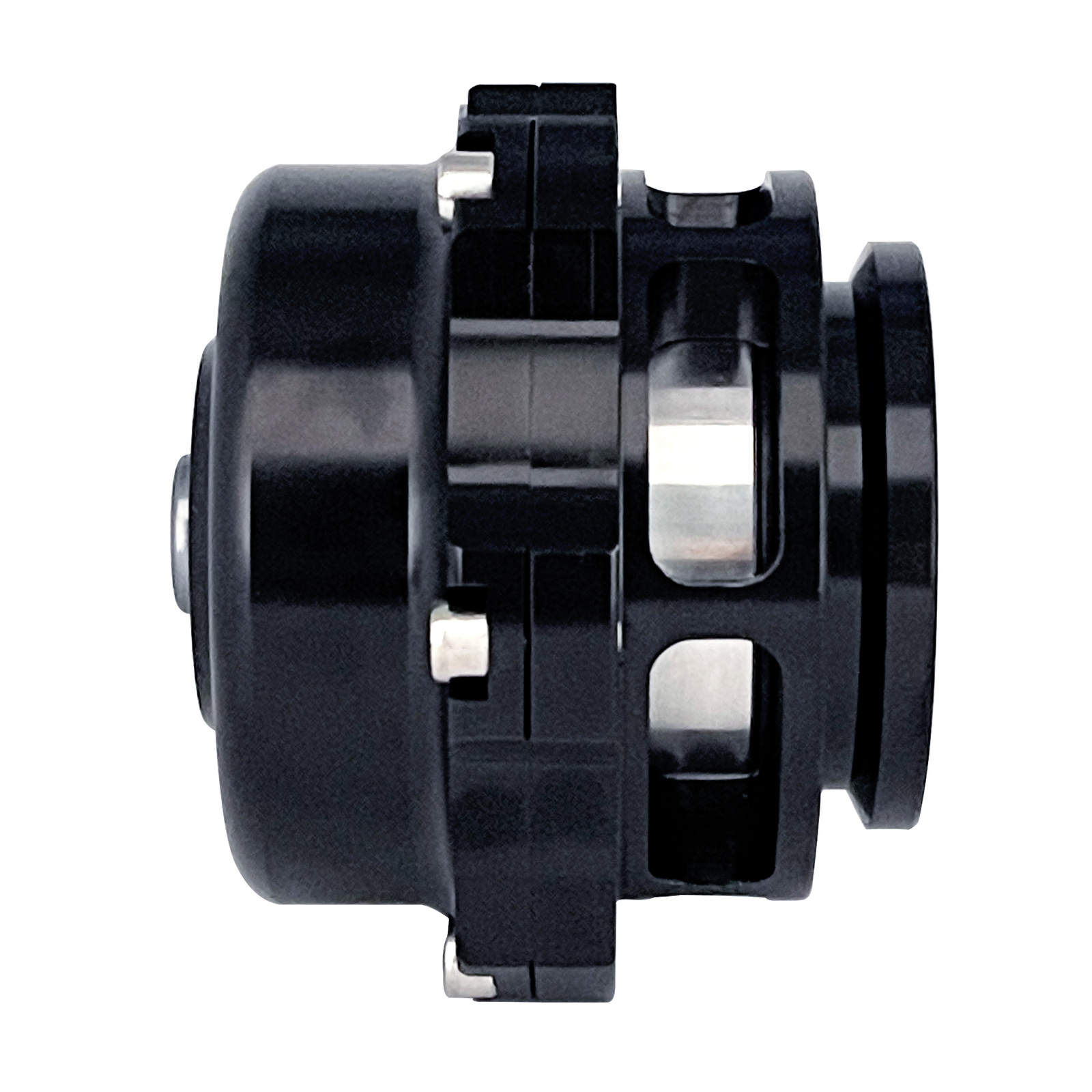 Black Universal 50mm BOV Blow Off Valve Q Typer With Tial Logo V-Band Flange
