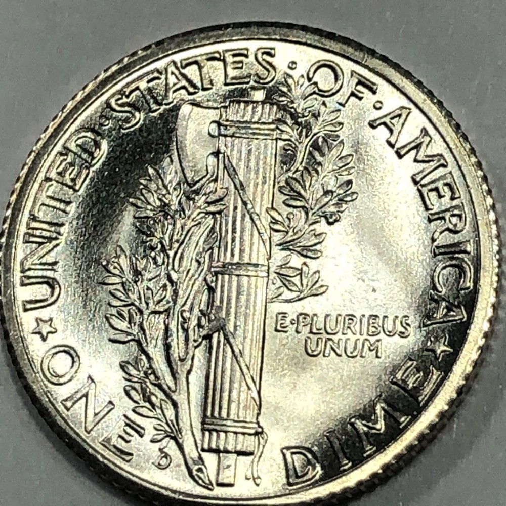 1940-D Uncirculated Mercury Silver Dime - #19766