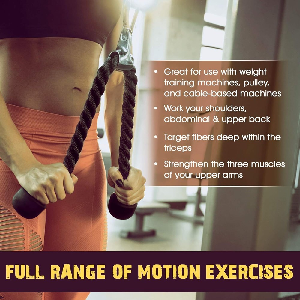 Tricep Press down Cable Machine Attachment Set,LAT Pulldown Attachment,Accessori