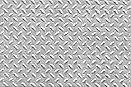 JTP Diamond Plate Pattern - O Scale - Model Scratch Building Plastic Sheet