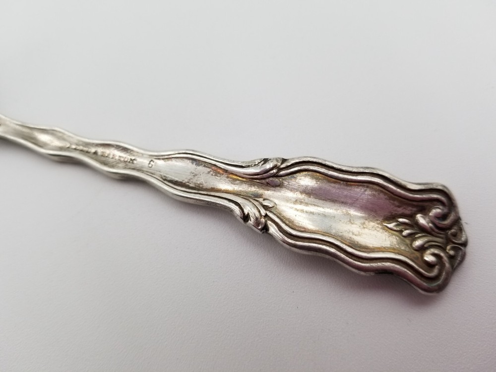 1894 Reed & Barton Silverplate Teaspoon - Rex Pattern ~ oA1-3b
