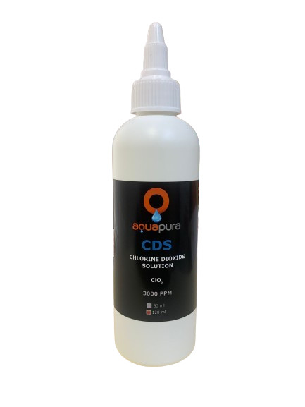 AquaPura Water Purification Solution - 120 ml bottle