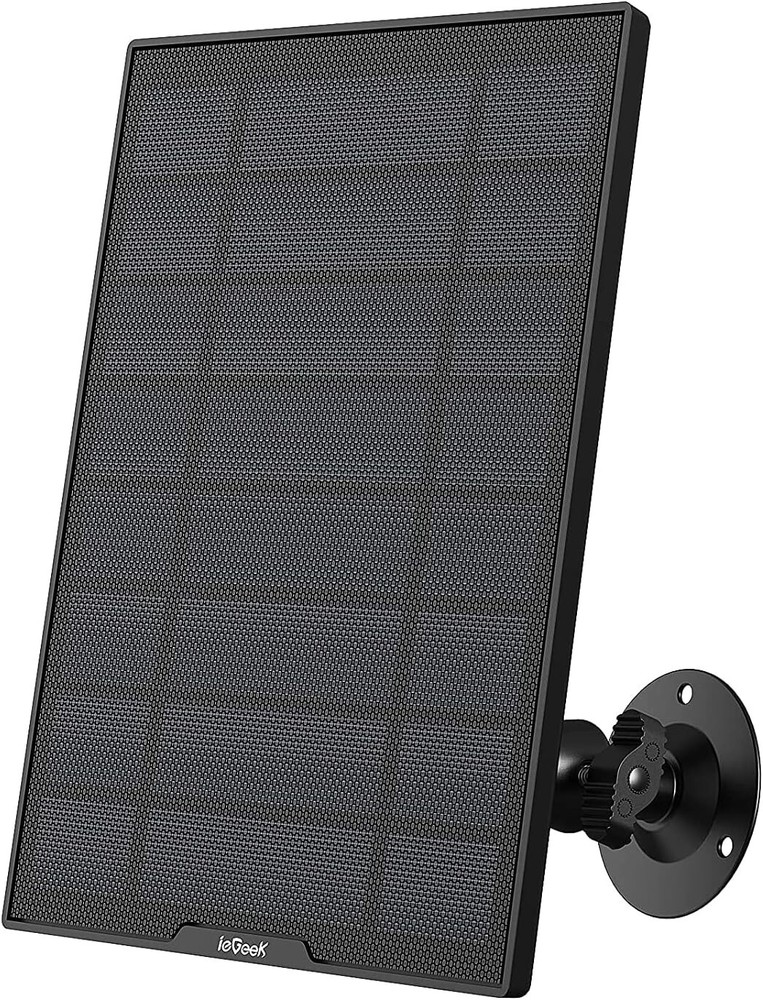 ieGeek Type-C Solar Panel for Outdoor Security Camera Home Battery CCTV System