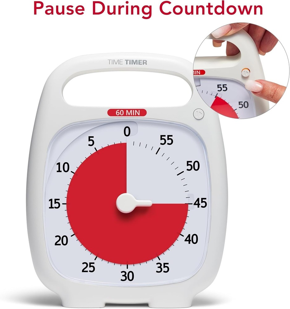 Time Timer PLUS 60 Minute Desk Visual Timer