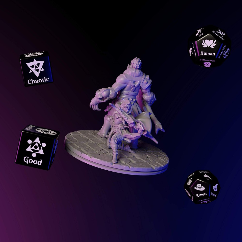 Character Randomizer Dice Set Randomize Class, Race, & Alignment for Charact...