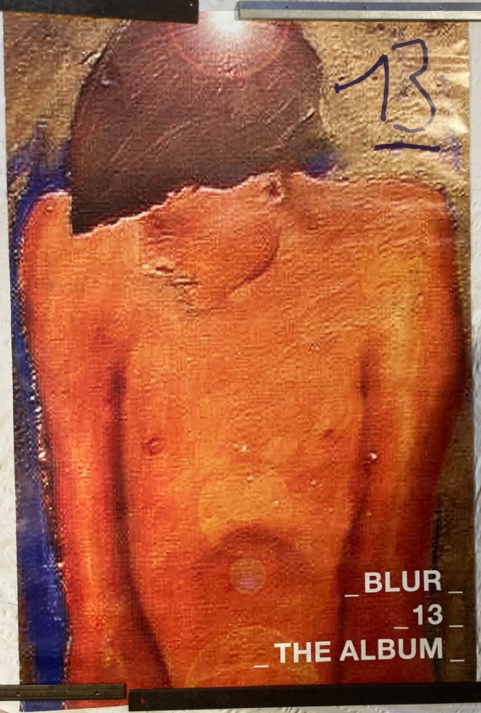 Blur 1999 Huge British Subway Promo Poster 13 Damian Albarn