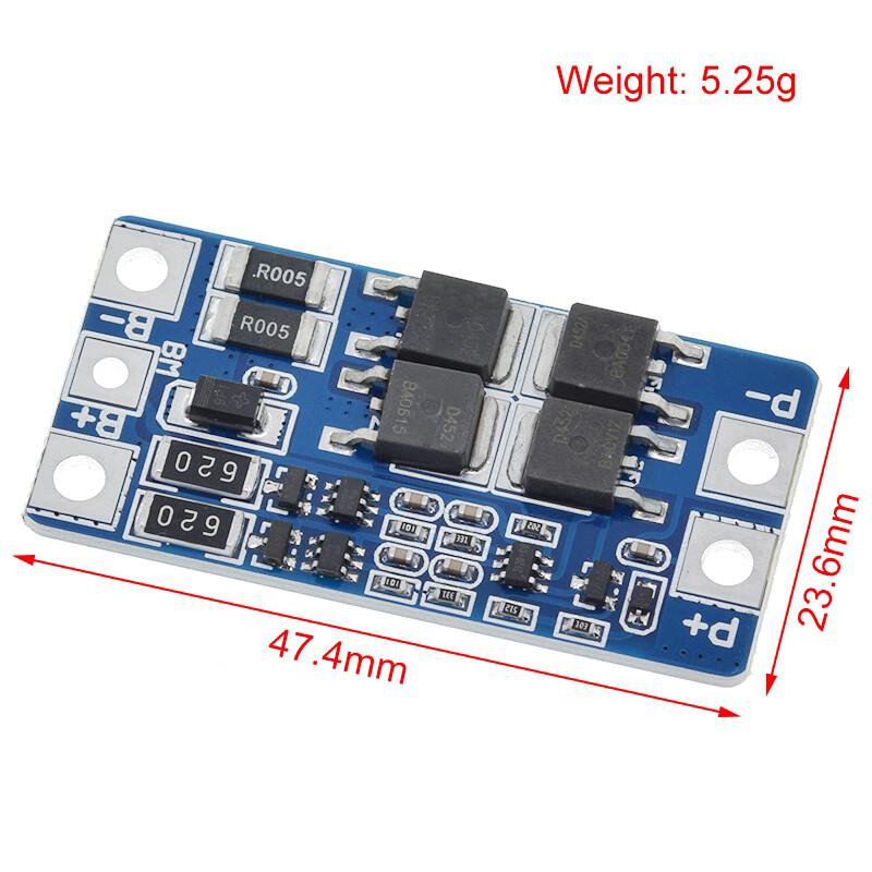 2S 10A Li-ion Lithium Battery Charger Board PCB BMS 7.4V 8.4V Cell Module