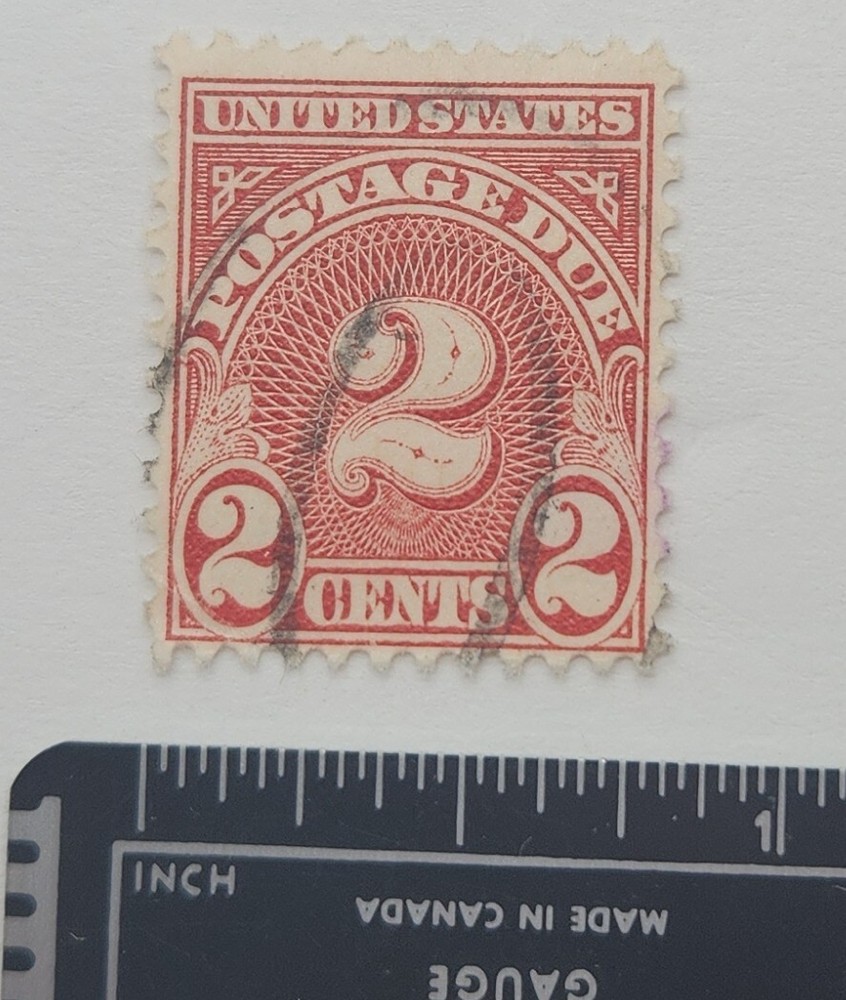 Scott J81 1931 2¢ Postage Due Stamp Used, Never Hinged