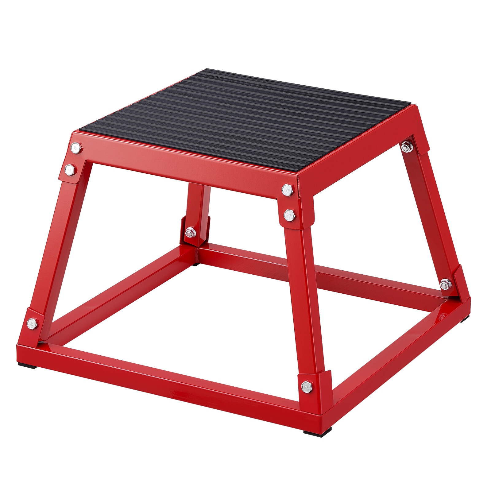VEVOR 12" Plyometric Jump Box Fitness Exercise Plyo Box Step Cross Antislip Red