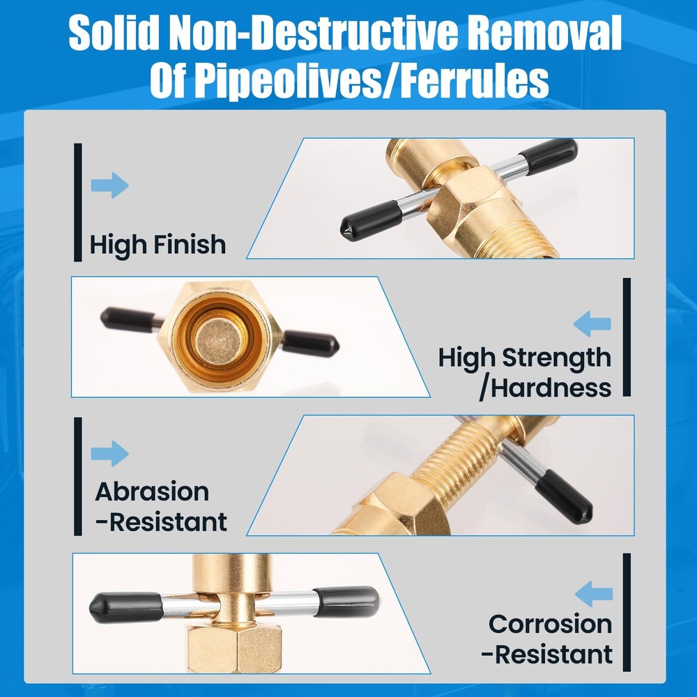 Wisscool Olive Puller Pipe Remover Ferrule Corrosion-Resistant...