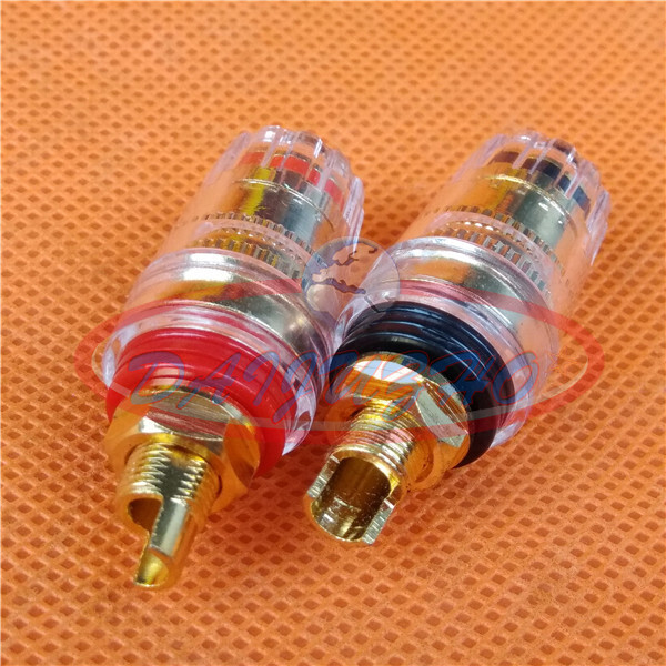 2pcs Speaker Banana Amp Terminal Long Binding Post new
