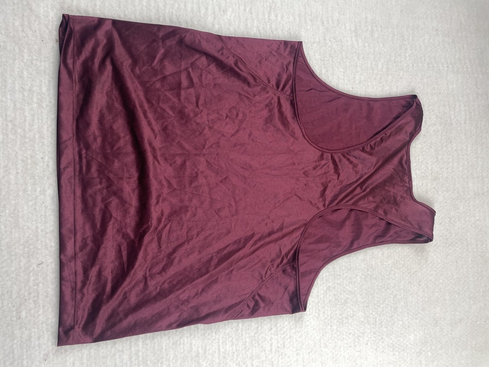 adidas running singlet maroon size L sku#3