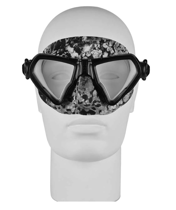 H. DESSAULT ELEMENT MASK WITH CAMERA MOUNT (STONE CAMO - GREY)