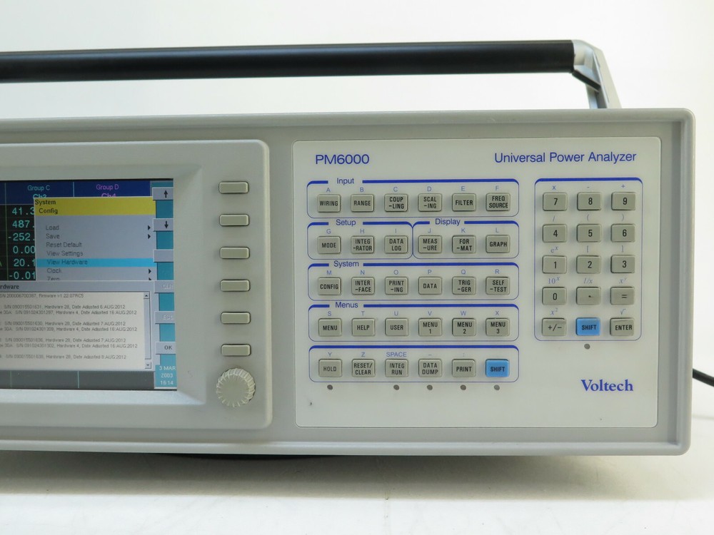 Voltech PM6000 Multi-Phase Power Analyzer 4 Channel