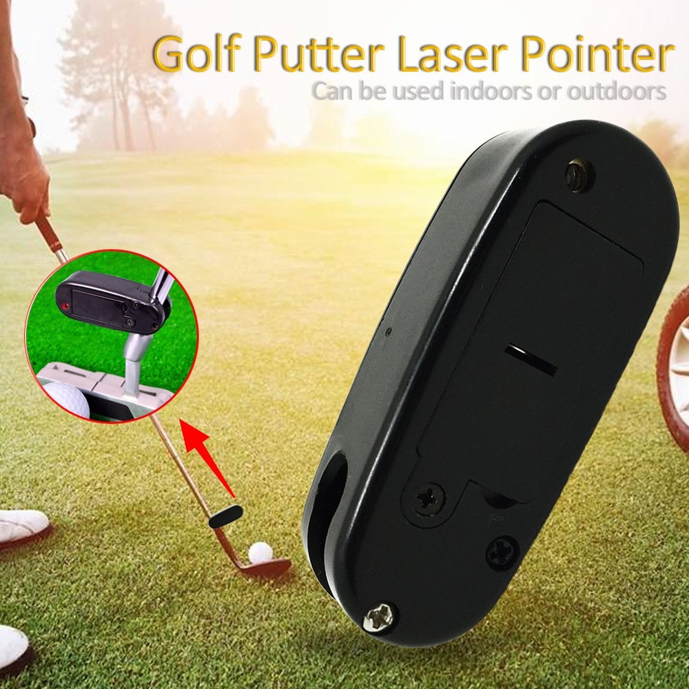 Golf Putter Laser Sight Pointer Putting Training Aim Line Corrector Black