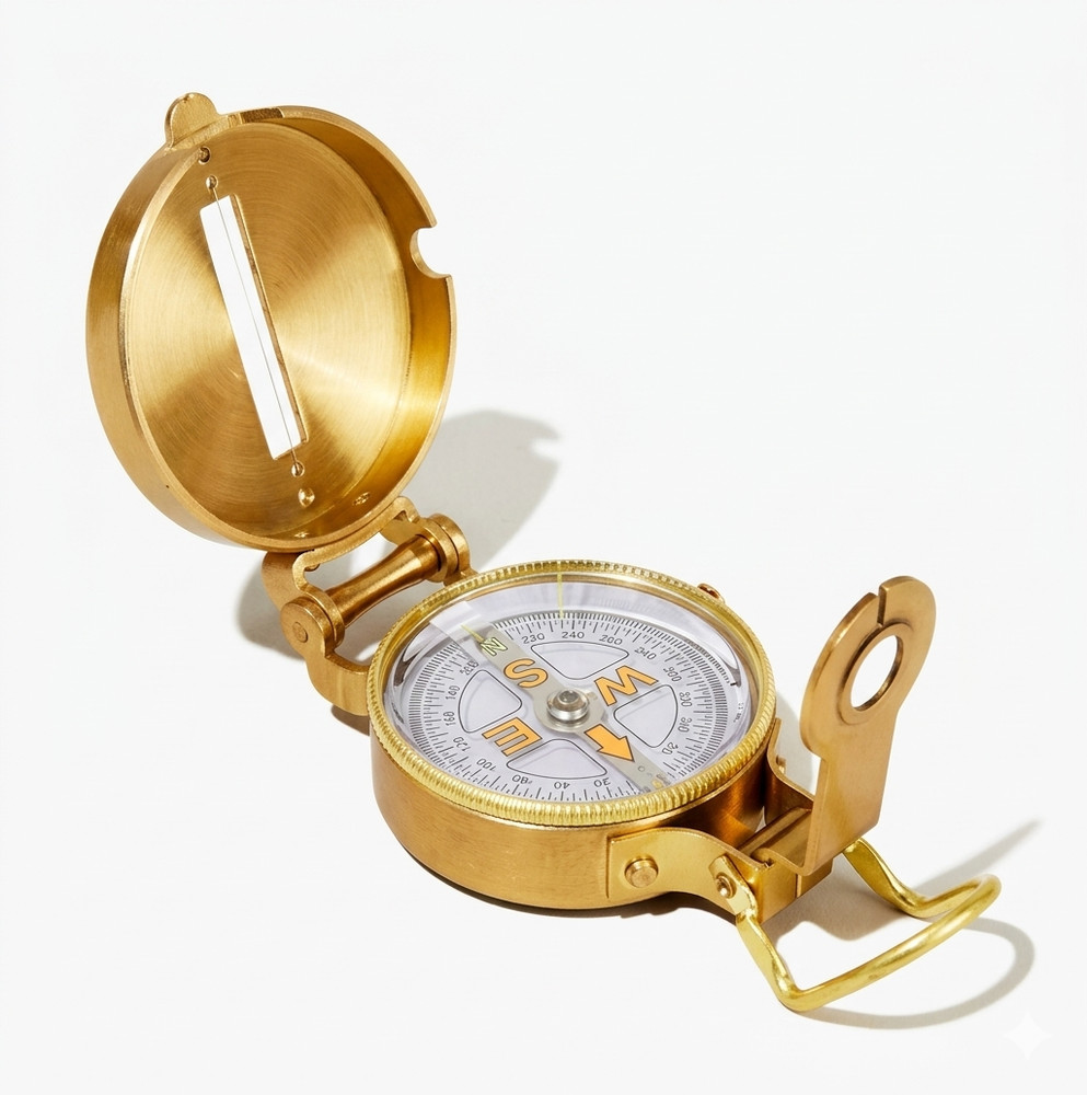 Brass Compass. Find your way