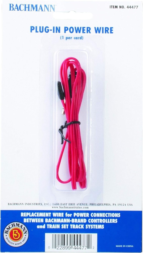 Bachmann Trains - Plug-In Power Wire - RED