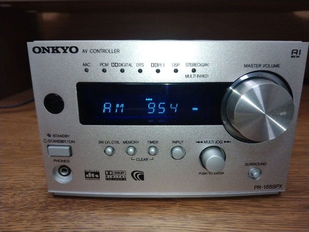 Onkyo PR-155SPX AV Controller Processor Powers On Untested Silver Japan