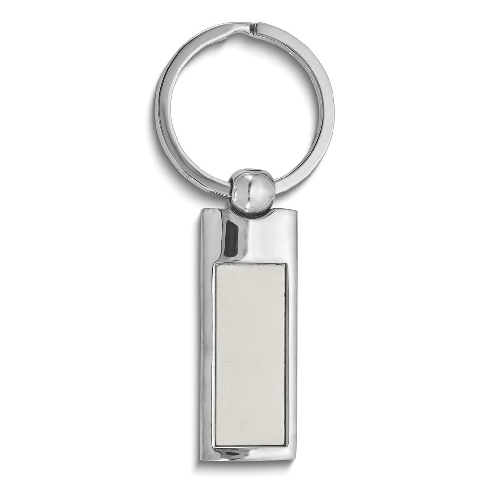 Silver-tone Metal Key Ring - Engravable Personalized Gift Item