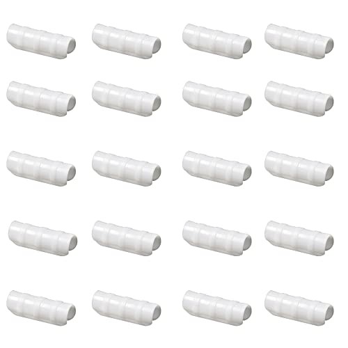- Greenhouse Clamp 20 Pack - (3" Long x Wide) - White ABS Clamps for 3/4"