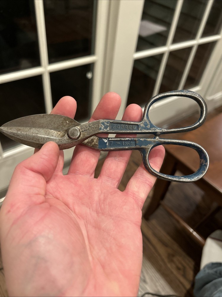 Bluebird 007 Tin Snips Cutting Scissors