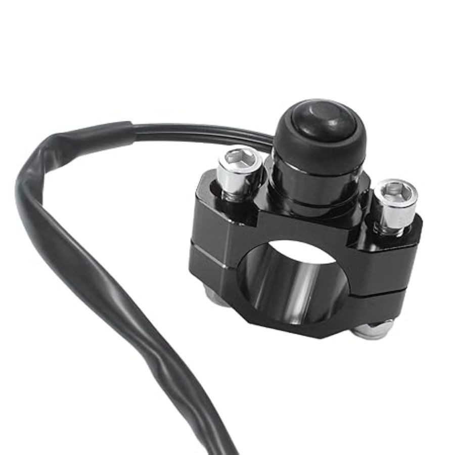 CNC Universal Engine Stop Start Switch Fit for 22mm Handlebar ATV UTV Black