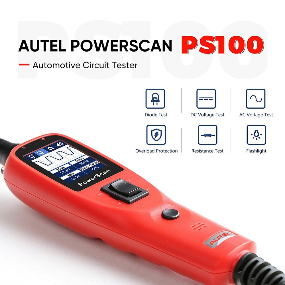 Autel PowerScan PS100 Electrical System 12V - 24V Auto Circuit Tester Scanner