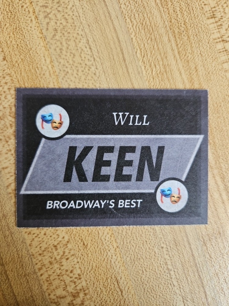 Will Keen Custom Signed Card - Broadway's Best