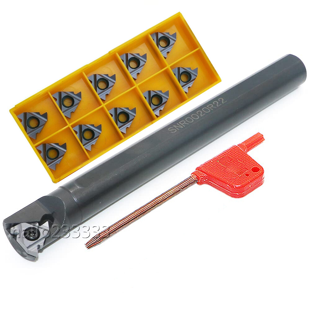SNR0020R22 internal Lathe Threading Holders Boring Bar + 22IR N60 Thread inserts