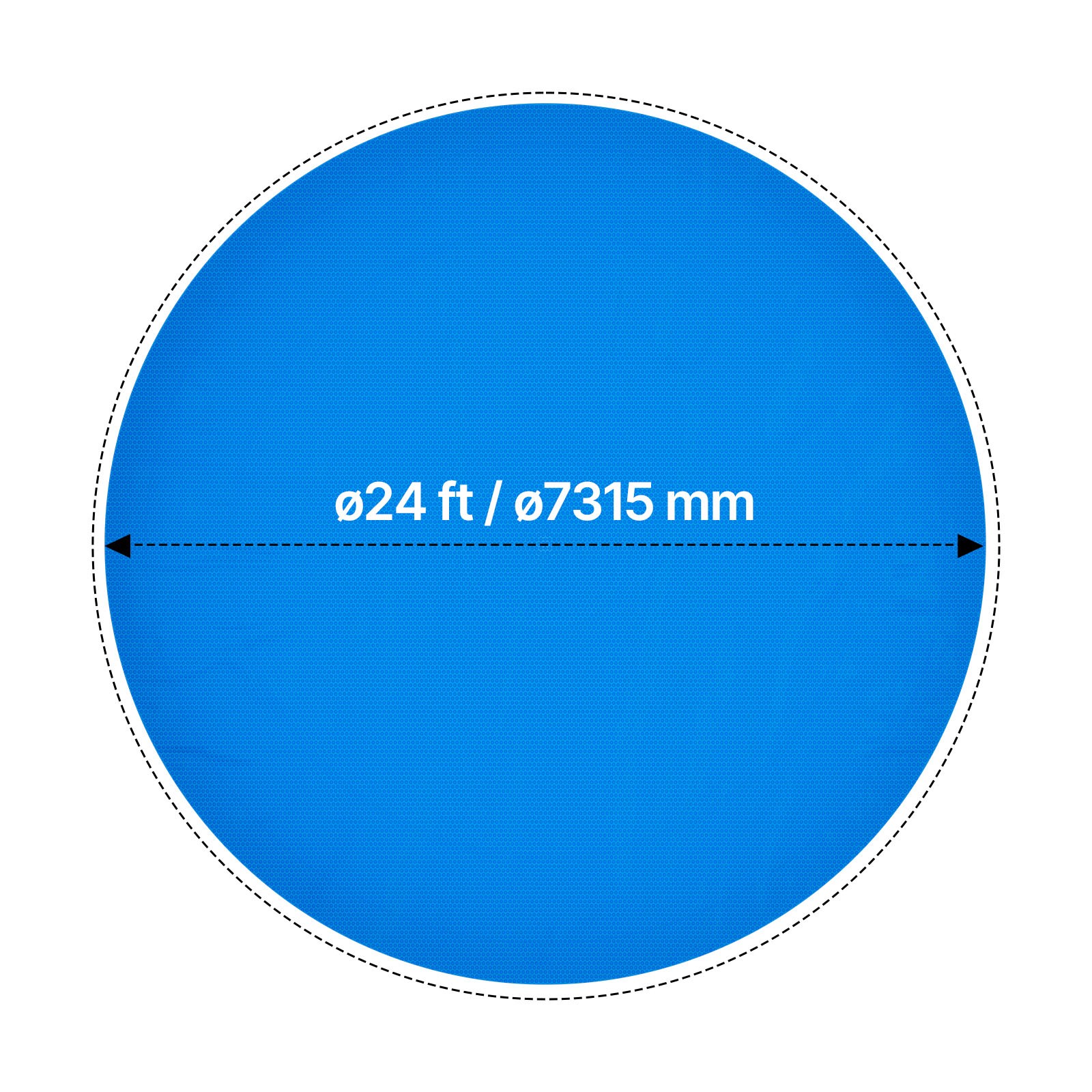 Uimoso Solar Pool Cover 24 ft Round Heating Cover Swimming Pool Heater 8 Mil