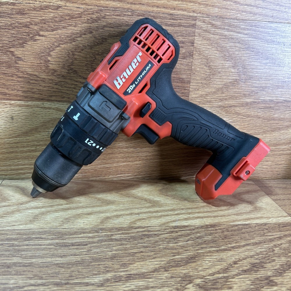 Bauer 1792C-B1 20V Cordless 1/2" Variable Speed Hammer Drill /Driver (Bare Tool)