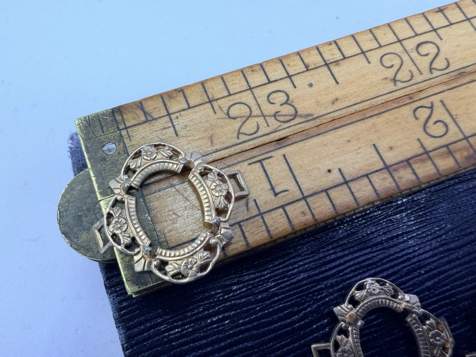 6 Pcs VTG Metal Settings Frame Connectors Findings Filigree Gold Silver 8x10mm